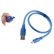 Cabo Mini USB Blindado 50cm para Arduino NANO