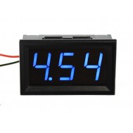 Voltímetro Digital 3 dígitos LED 4.5V a 30VDC - Azul 