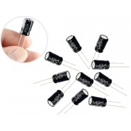 Capacitor Eletrolítico 470uF 16V - Kit com 10 Unidades