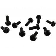 Parafuso Plástico em Nylon M3 x 8mm Phillips (Preto) - Kit com 10 unidades