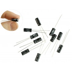 Capacitor Eletrolítico 1uF 50V - Kit com 10 Unidades