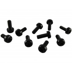 Parafuso Plástico em Nylon M3 x 6mm Phillips (Preto) - Kit com 10 unidades