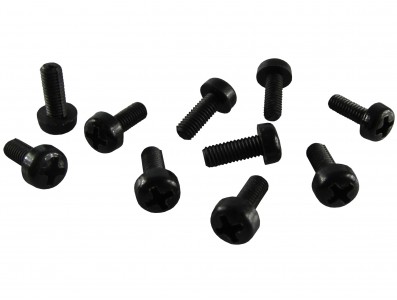 Parafuso Plástico em Nylon M3 x 6mm Phillips (Preto) - Kit com 10 unidades - Imagem 1