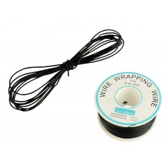 Fio Wire Wrap 30AWG Preto - Venda por Metro