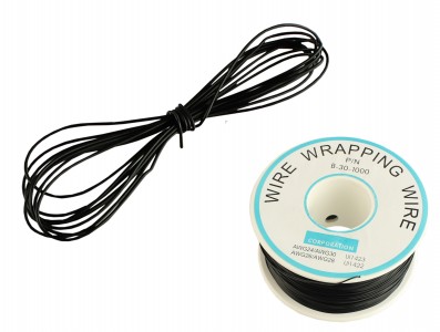 Fio Wire Wrap 30AWG Preto - Venda por Metro - Imagem 1