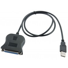 Cabo Conversor USB para Porta Paralela DB25 Fêmea