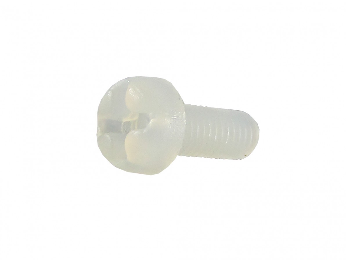Parafuso Plástico em Nylon M3 x 8mm Phillips (Branco) - Kit com 10 unidades- Imagem 1