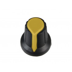 Knob Estriado RK10 Amarelo para Potenciômetro