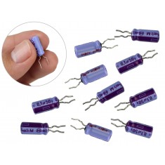 Capacitor Eletrolítico 0,1uF 50V - Kit com 10 Unidades