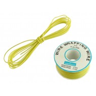 Fio Wire Wrap 30AWG Amarelo - Venda por Metro
