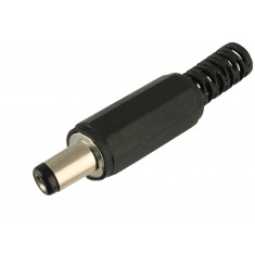 Conector Plug P4 Macho 2,1x5,5mm Rosqueável