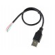 Cabo USB-A Macho com 4 Fios para Projetos e Alimenta&ccedil;&atilde;o