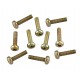 Parafuso Philips M3 x 12mm Met&aacute;lico - Kit com 10 unidades