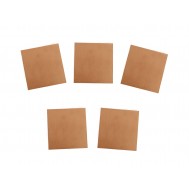 Kit Placa de Fenolite Cobreada Simples 5x5 cm para CI - Kit com 5 unidades