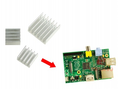 Dissipador de Calor Autoadesivo Raspberry Pi - Kit com 3 unidades - Imagem 1