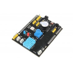 Shield Arduino Multifunções K596 com DHT11, LM35, Receptor IR, LDR, LEDs, Buzzer e Outros