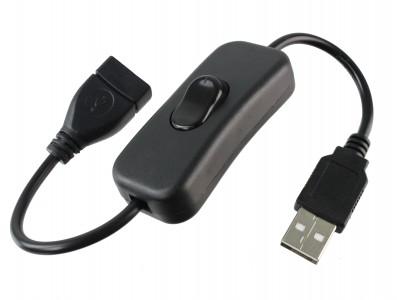 Cabo USB com Interruptor ON/OFF para Arduino e Raspberry Pi - Imagem 1