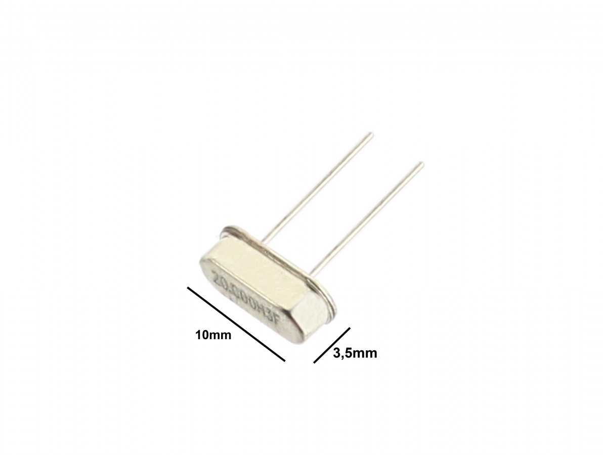 Cristal Oscilador 20MHz Slim para Microcontroladores- Imagem 2