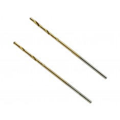 Broca DIN 338 0,8mm com Revestimento de Nitreto de Titânio - 2 Unidades