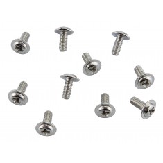 Mini Parafuso M2.5 x 6mm Metálico - Kit com 10 unidades