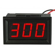 Voltímetro Digital 3 Dígitos LED 60 a 300V AC - Vermelho