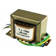 Transformador Trafo 6V + 6VAC 400mA Bivolt de Uso Geral