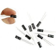 Capacitor Eletrolítico 0,47uF 100V - Kit com 10 Unidades