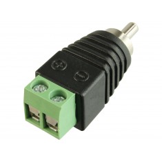 Plug RCA Macho com Bornes