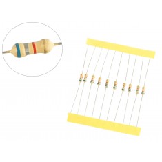 Resistor 6K8 1/4W - Kit com 10 unidades