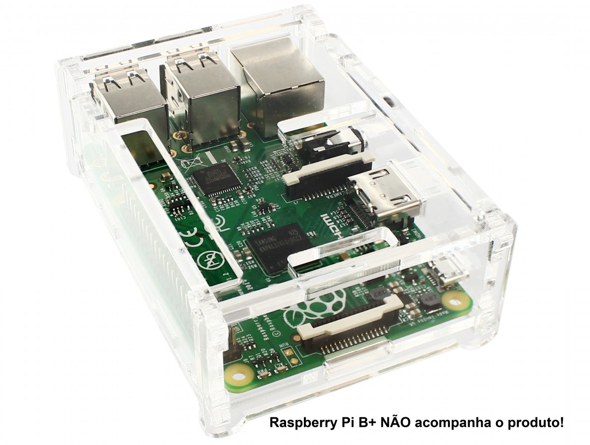 Caixa / Case para Raspberry PI B+ em acrílico- Imagem 2