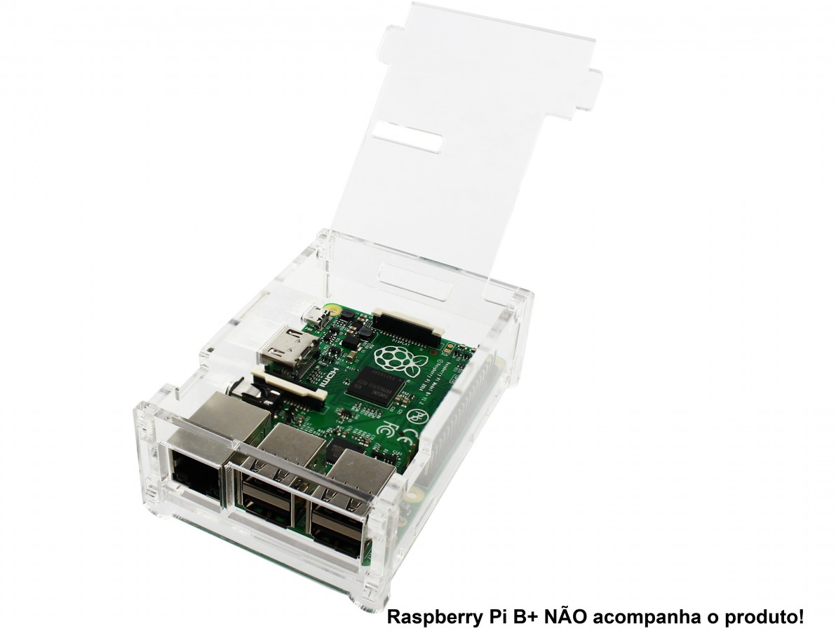 Caixa / Case para Raspberry PI B+ em acrílico- Imagem 5