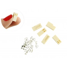 Conector KK 5051 2 Pinos Fêmea + Terminais - Kit com 5 Unidades