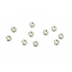 Mini Porca M1,6 x 3.0mm Metálica - Kit com 10 unidades