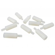 Parafuso Espaçador Plástico Sextavado em Nylon 15mm + 6mm M3 PCB - Macho x Fêmea - Kit com 10 unidades
