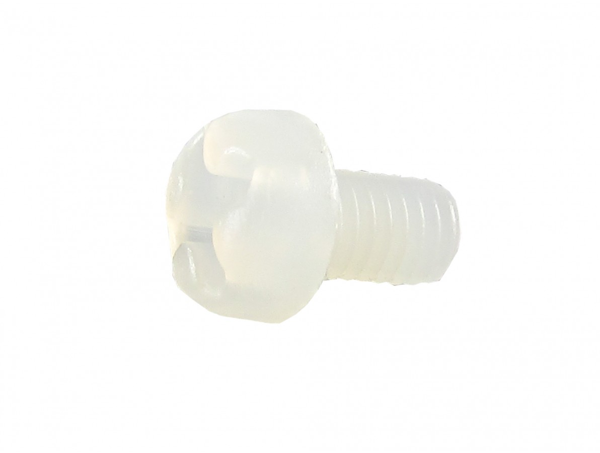 Parafuso Plástico em Nylon M3 x 5mm Phillips (Branco) - Kit com 10 unidades- Imagem 2