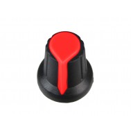 Knob Estriado RK10 Vermelho para Potenciômetro