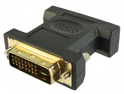ADAPTADOR DVI MACHO (24+1) X VGA FEMEA - Imagem 1