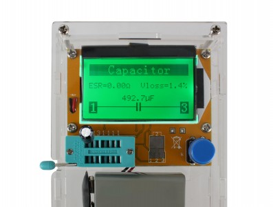 Medidor de ESR / Testador Universal de Componentes Eletrônicos LCR-T4 + Case Acrílica - Imagem 1