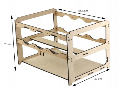Estrutura para Rig de Minera&ccedil;&atilde;o 4 GPUs e 6 Fans MDF 6mm RM4G6F V3 - Imagem 6