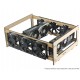 Extensor para Rig de Minera&ccedil;&atilde;o RM4G6F V3 com 4 GPUs e 6 Fans MDF 6mm + Manual de Montagem - Thumb 2