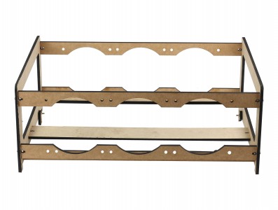 Extensor para Rig de Minera&ccedil;&atilde;o RM4G6F V3 com 4 GPUs e 6 Fans MDF 6mm + Manual de Montagem - Imagem 3