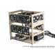 Extensor para Rig de Minera&ccedil;&atilde;o RM4G6F V3 com 4 GPUs e 6 Fans MDF 6mm + Manual de Montagem - Thumb 5