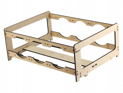 Extensor para Rig de Minera&ccedil;&atilde;o RM4G6F V3 com 4 GPUs e 6 Fans MDF 6mm + Manual de Montagem - Imagem 1