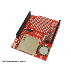 Shield Data Logger Arduino com RTC DS1307 para Registro de Dados