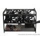 Rig de Minera&ccedil;&atilde;o para 4 GPUs e 6 Fans MDF 6mm RM4G6F V3 Preta + Manual de Montagem - Thumb 2