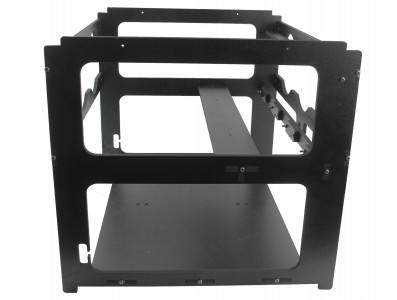Rig de Minera&ccedil;&atilde;o para 4 GPUs e 6 Fans MDF 6mm RM4G6F V3 Preta + Manual de Montagem - Imagem 7