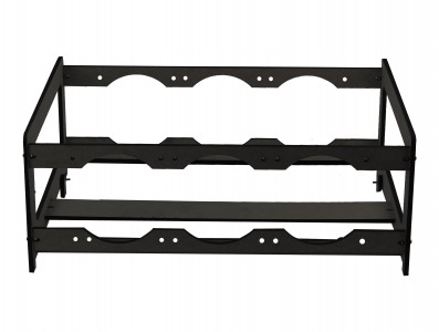 Extensor para Rig de Minera&ccedil;&atilde;o RM4G6F V3 Preta com 4 GPUs e 6 Fans MDF 6mm + Manual de Montagem - Imagem 4