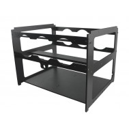 Estrutura para Rig de Minera&ccedil;&atilde;o 4 GPUs e 6 Fans MDF 6mm RM4G6F V3 Preto