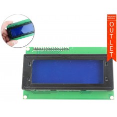 Display LCD 20x4 I2C com Fundo Azul - Outlet