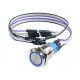 Botão Power 16mm para Rig de Mineração em Alumínio com Fio e LED Azul - Thumb 1